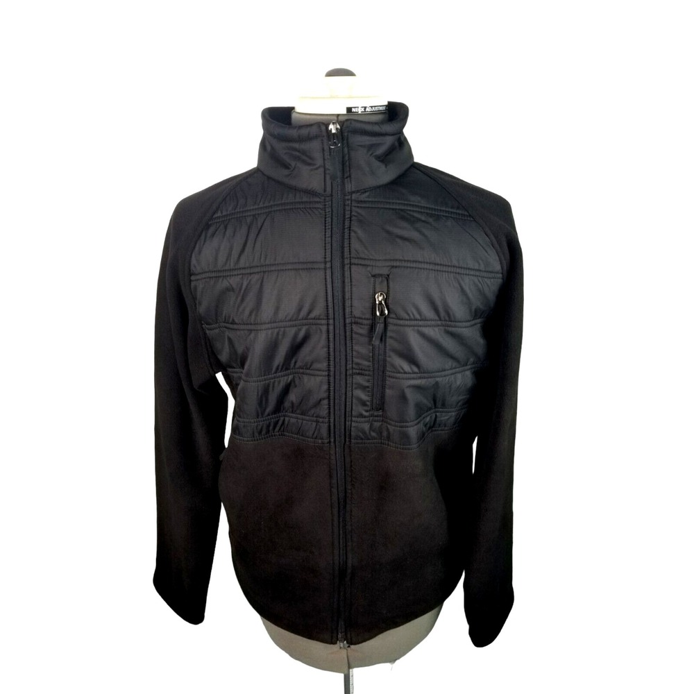Mountain Club Fullzip Men's Jacket Size Medium Black PIT TO PIT 22 IN NWT